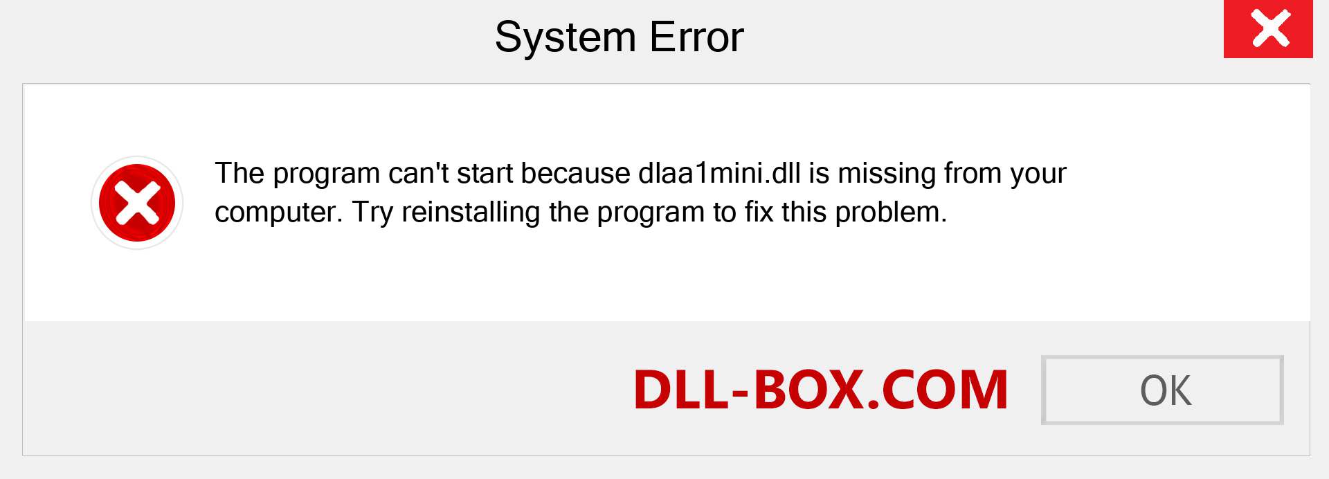  dlaa1mini.dll file is missing?. Download for Windows 7, 8, 10 - Fix  dlaa1mini dll Missing Error on Windows, photos, images